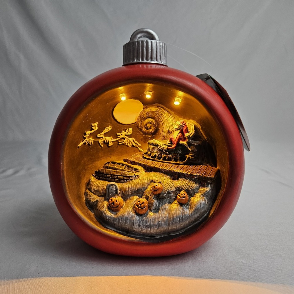 New The Nightmare Before Christmas Lighted Diorama Jack Skellington Disney NWT
